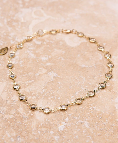 Clear and Gold Kadee Necklace