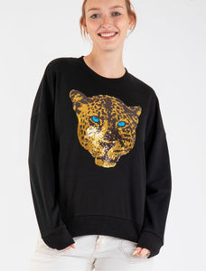 Black Jaguar Head Sweatshirt