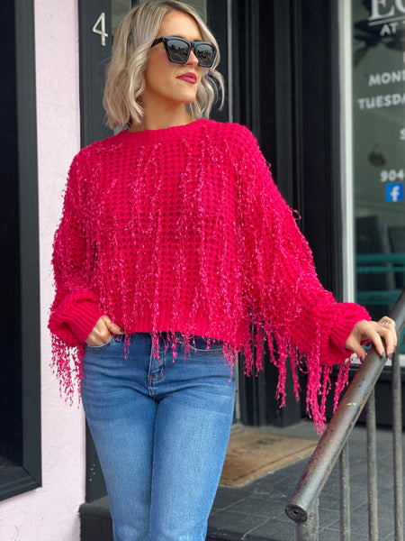 Deep Pink Fancy Sweater