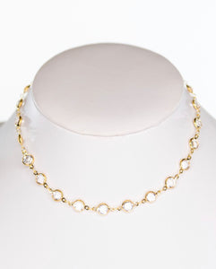 Clear and Gold Kadee Necklace