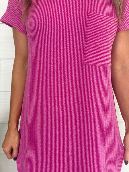 Orchid Ribbed Dress