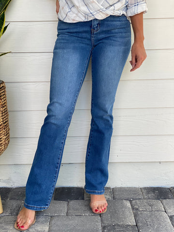 Shining High Rise Boot Cut Jeans
