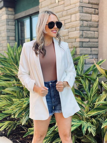 Ivory Saved By The Bell Blazer