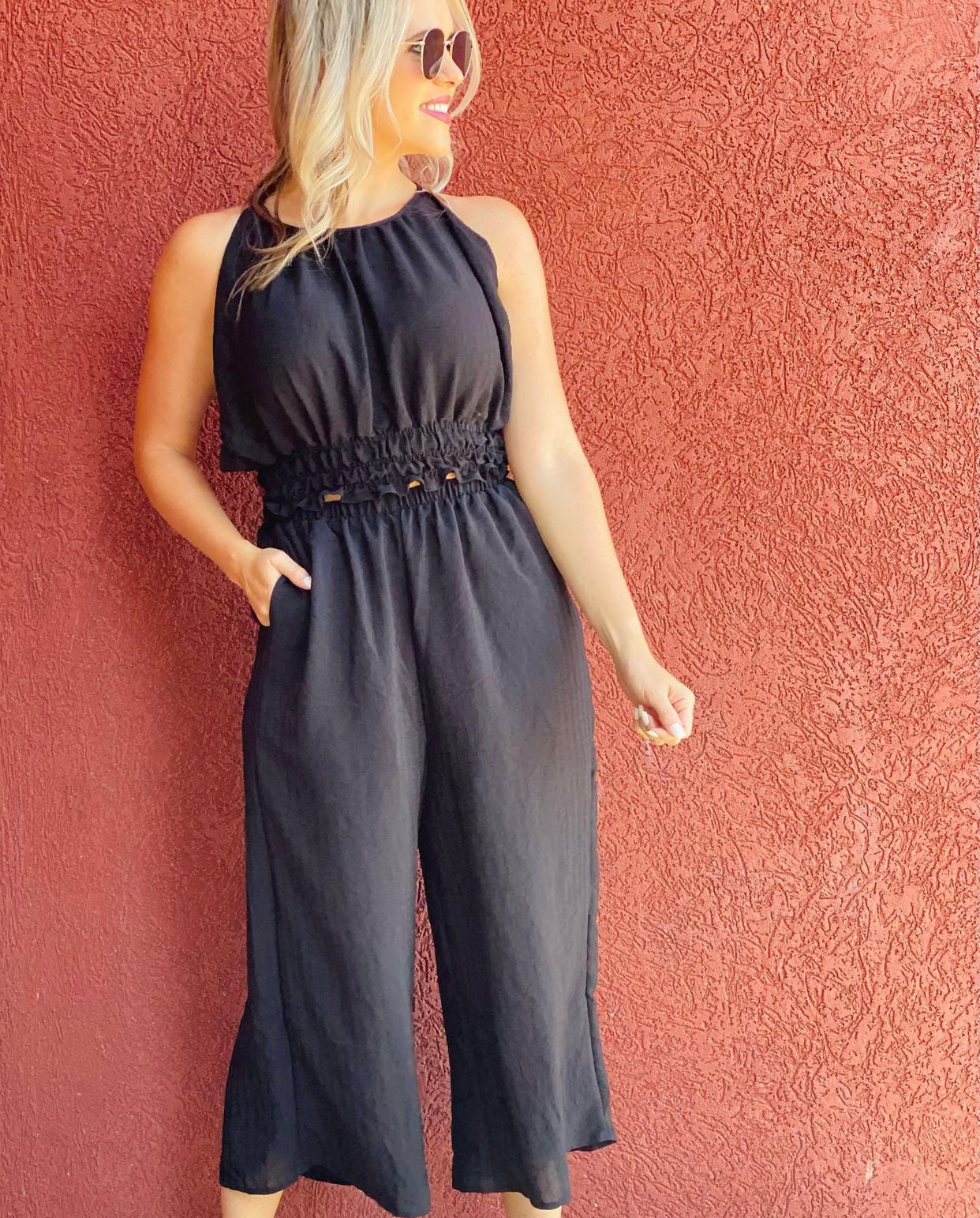 Sweet Summer Time Black Two Piece Set