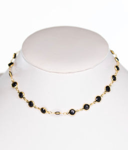 Black and Gold Kadee Necklace