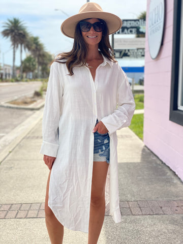 White Maxi Shirt