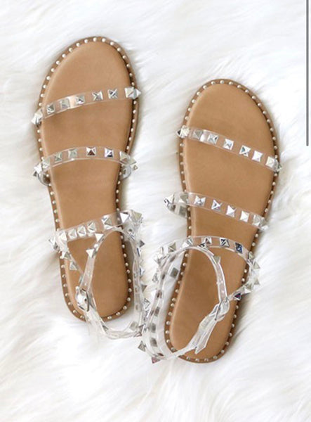 “Tell Me About It Stud” Studded Sandals