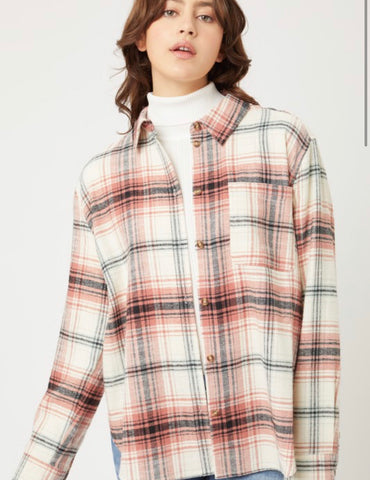 Terra Cotta Flannel Shirt